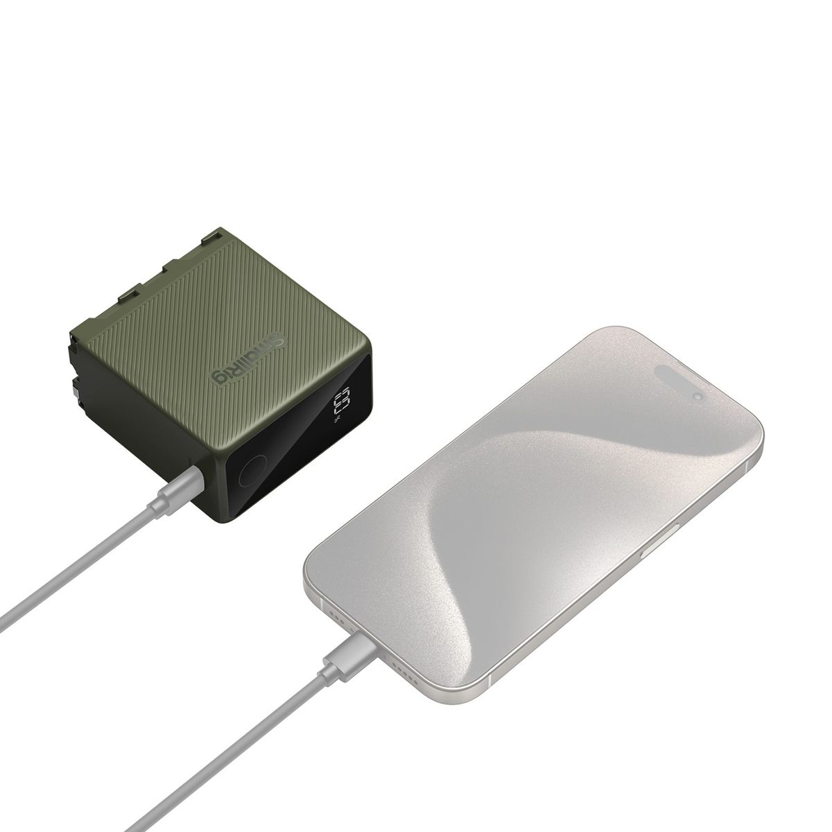 SmallRig 4577 NP-F970 grün, USB-C wiederaufladbarer Akku