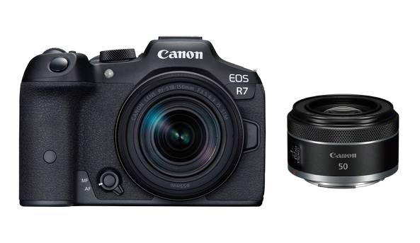 Canon EOS R7 + RF-S 18-150mm 3.5-6.3 IS STM + RF 50mm 1.8 STM