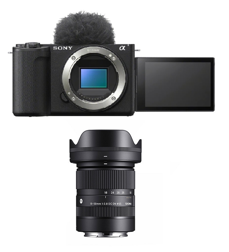 Sony ZV-E10 II Vlog-Kamera + Sigma Contemporary 18-50mm 2.8 DC DN