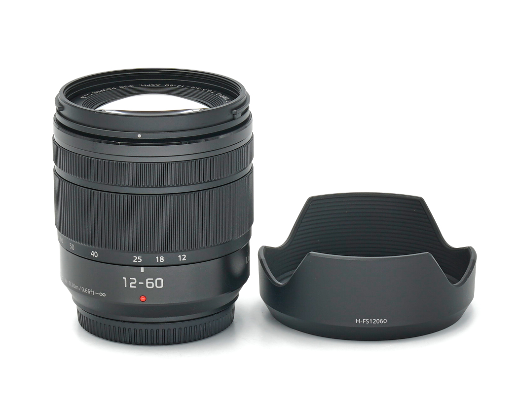 Objektiv, 12-60mm, Zoom-Objektiv, schwarz, Gegenlichtblende