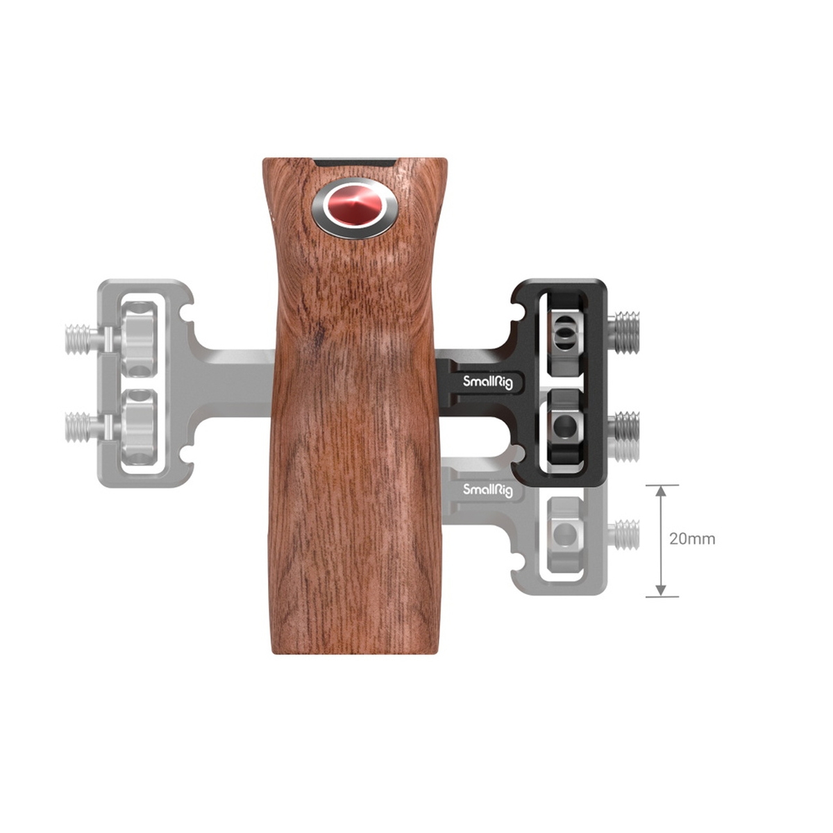 SmallRig 3323 Seiten Handle mit Gewinde und Record Start/Stop Fernauslöser