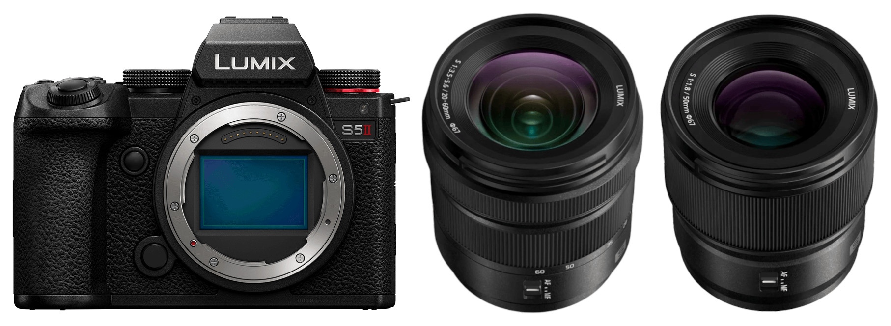 Panasonic Lumix DC-S5 II + Lumix S 20-60mm 3.5-5.6 + Lumix S 50mm 1.8