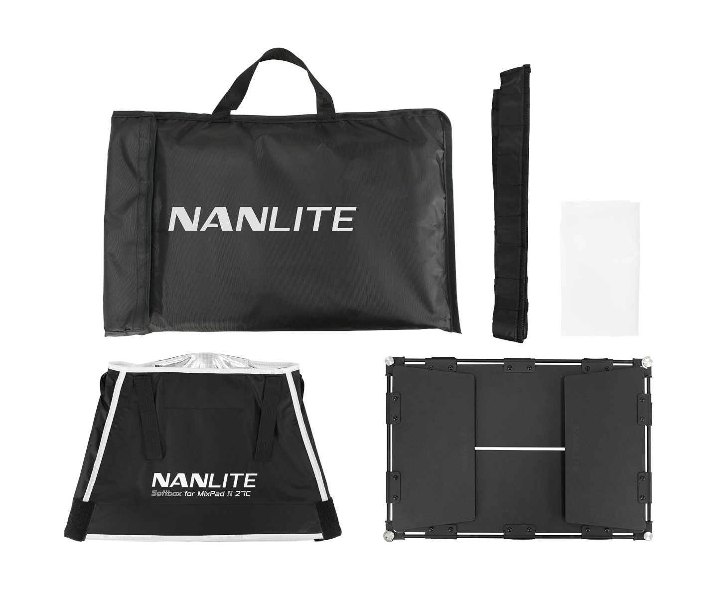 Nanlite BD-MPII27C+SB Lichtklappen- Vorsatz+Softbox+Stoffwabe+Schutztasche