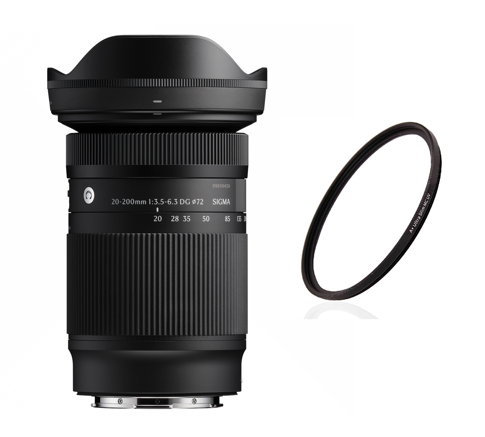 Sigma Contemporary 20-200mm 3.5-6.3 DG für L-Mount + V.M.C. Slim UV Filter 72mm