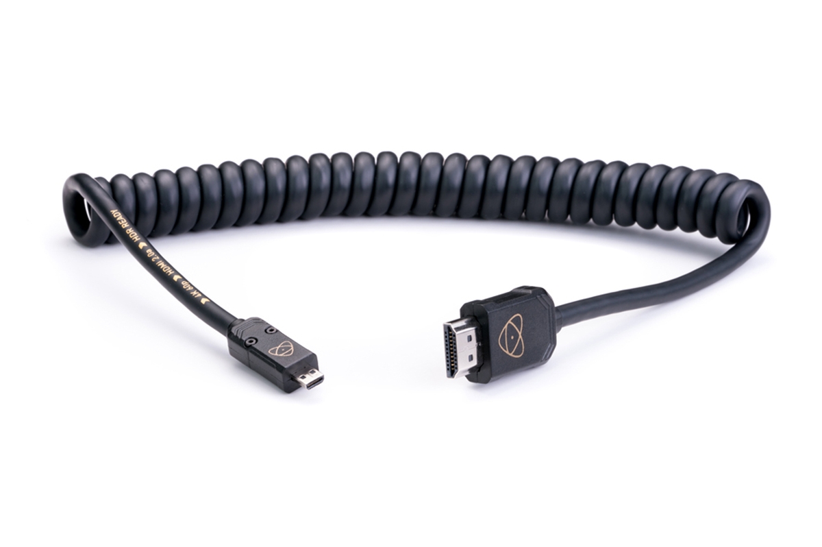 Atomos Full HDMI auf Micro HDMI 40-80 cm Spiralkabel