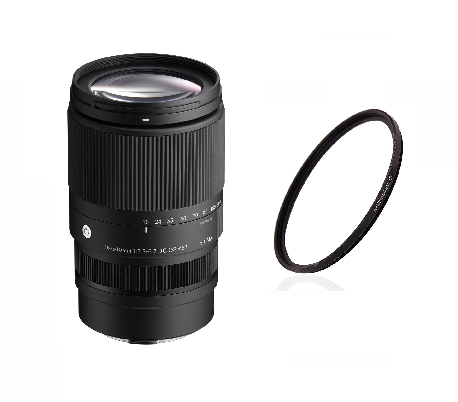 Sigma Contemporary 16-300mm 3.5-6.7 DC OS für Fujifilm X-Mount + BMC 67mm Slim UV-Filter