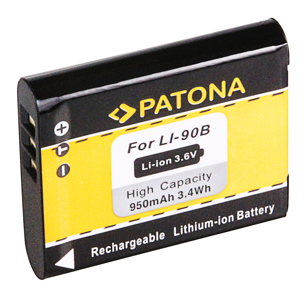 PATONA Hochleistungs LithIonen-Akku wie Olympus LI-90B / LI-92B