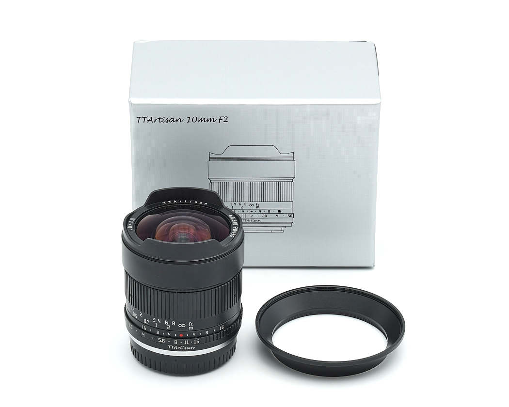 Objektiv, Kameraobjektiv, 10 mm, Blende F2, manueller Fokus