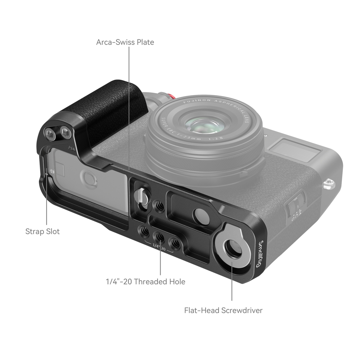 SmallRig 4556 L-Shape Griff schwarz für Fujifilm X100VI / X100V