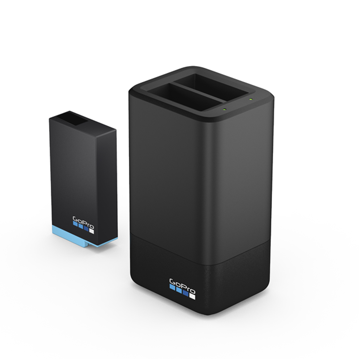 GoPro Dual Battery Charger für MAX + Enduro Battery, Dualladegerät mit Akku