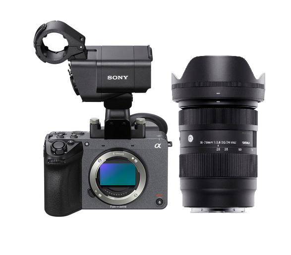 Sony FX2 + XLR-Griff + Sigma C 28-70 2.8 DG DN