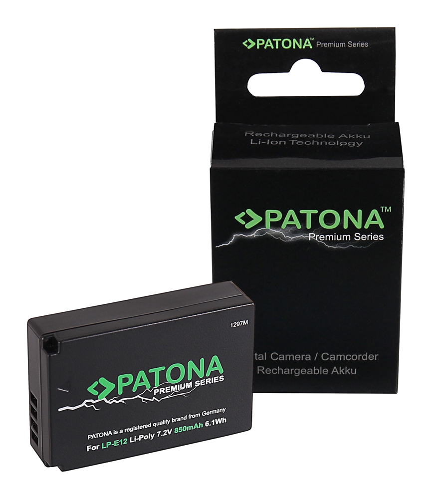 PATONA Premium Akku wie Canon LP-E12