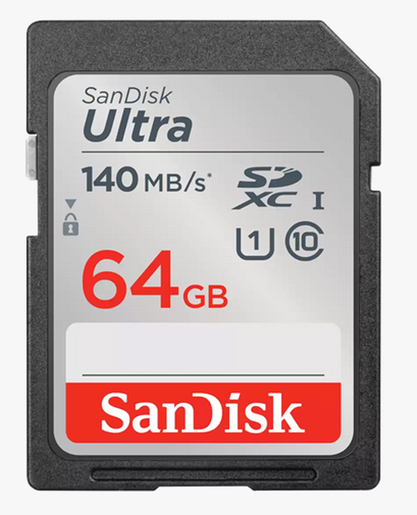 SanDisk 64 GB SDXC-Karte Ultra UHS-I U1 Class10 140 MB/s