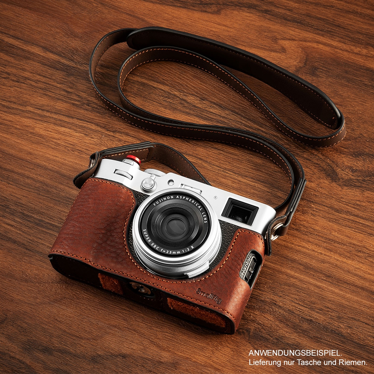 Smallrig 4699 Leather Half Case Kit braun, für Fujfilm X100VI