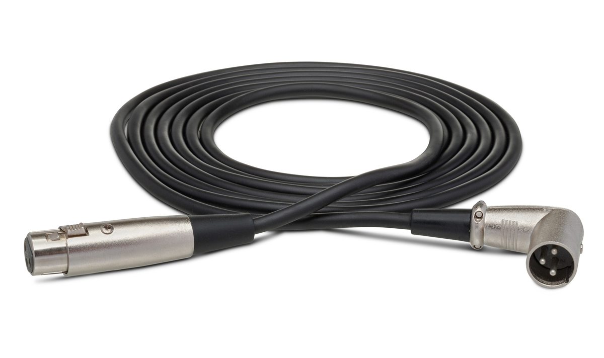 Hosa XRR-103 Verbindungskabel sym. XLR3F auf XLR3M Winkelstecker ca. 0,9 m