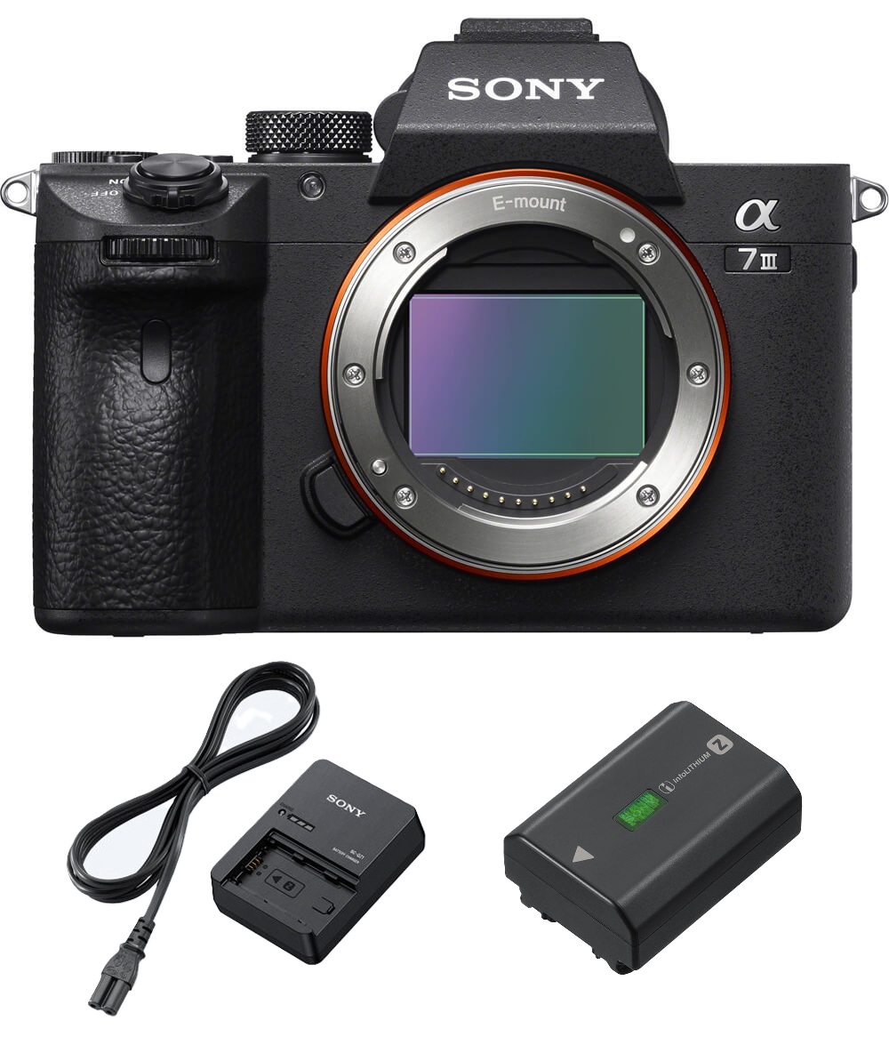 Sony Alpha 7 III + Sony NP-FZ100 Akku + BC-QZ1 Ladegerät