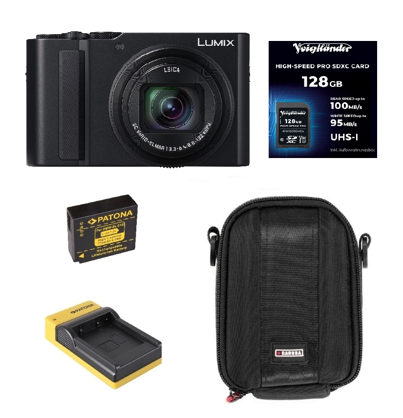 kamera, kompakt, Lumix, Leica, Set