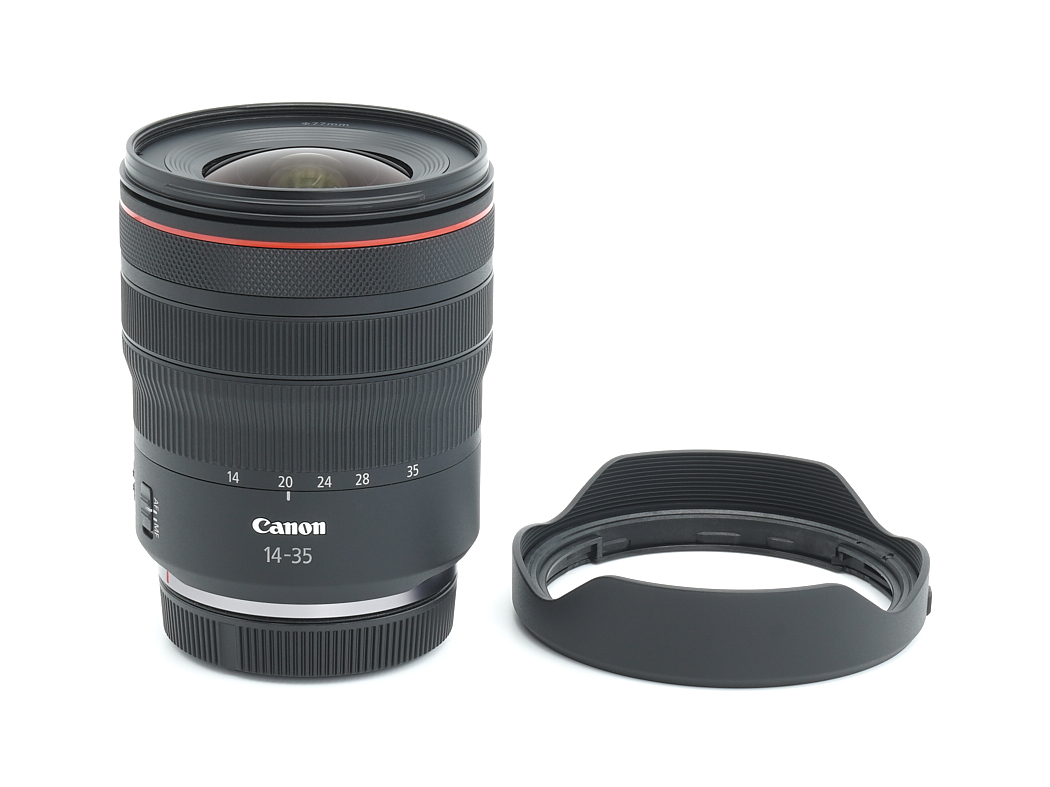 Objektiv, Canon-Objektiv, 14-35mm, wechsellose Linse, Blendenaufsatz enthalten