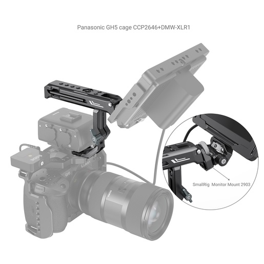 SmallRig 3082 Top Handle Sony XLR K1M, XLR K2M, XLR K3M, DMW XLR1 Adapter