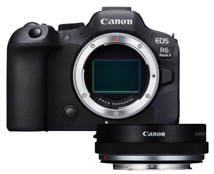 Canon EOS R6 Mark II + EF-EOS R mit Steuerungsring