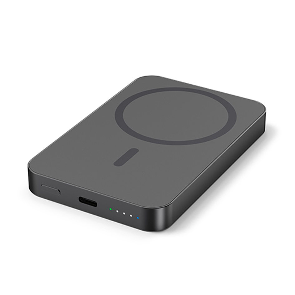 kabelloses ladegerät, aufladepad,  tragbares Ladegerät, usb-c, led-anzeigen