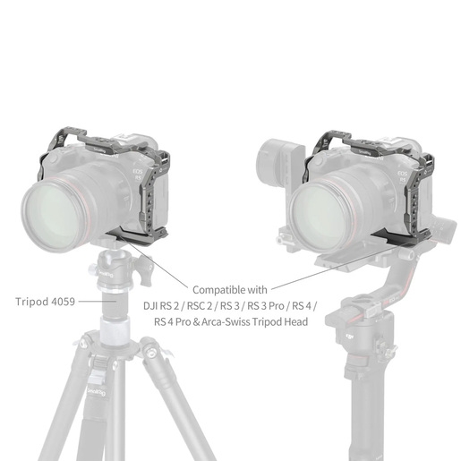 SmallRig 4977 HawkLock QR Cage für Canon EOS R5 II