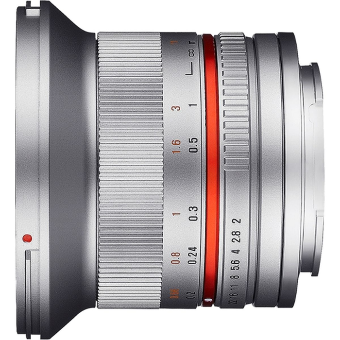 Samyang MF 12mm 2.0 APS-C Fuji X silber