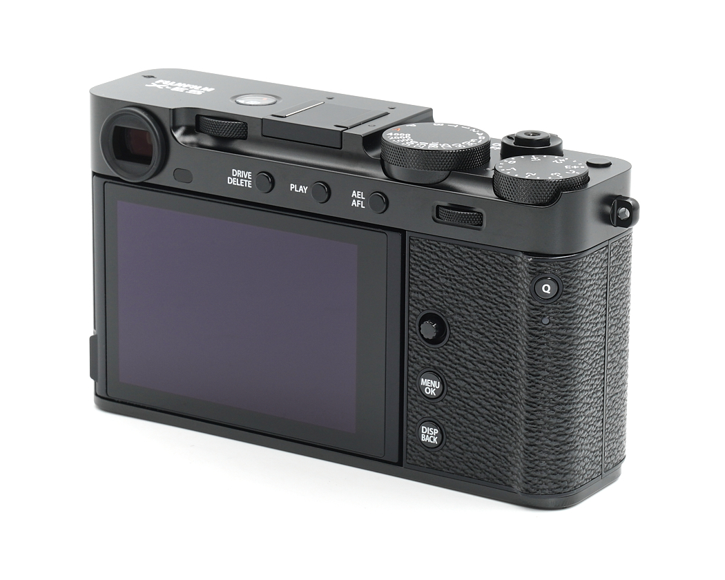 kamera, digital, rückseite, schwarz, lcd-display
