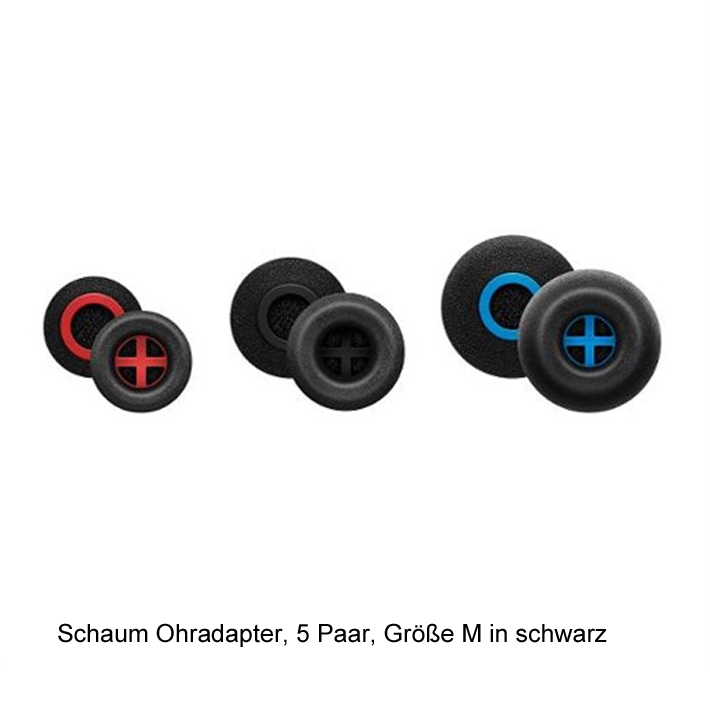Sennheiser Foam Ear Adapter M=schw. 5 Paar Memory-Schaum-Ohradapter in Größe M