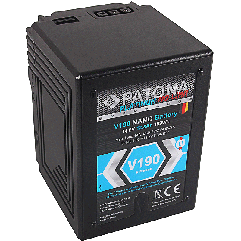 PATONA Platinum NANO V-Mount 189Wh Akku für Sony