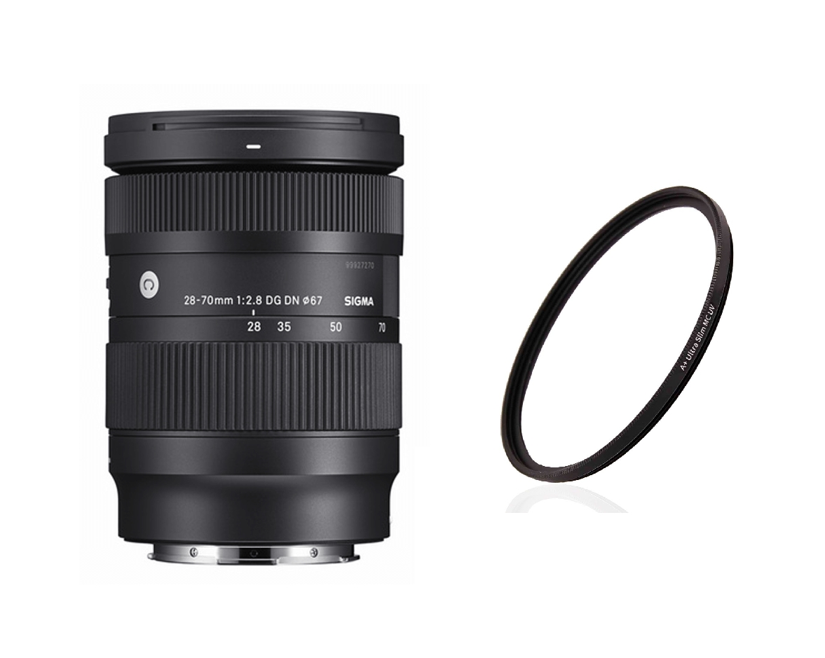 Sigma Contemporary 28-70mm 2.8 DG DN für Sony E-Mount + BMC 67mm Slim UV-Filter