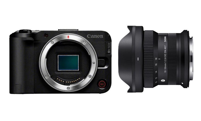 kamera, Spiegelreflex?, Canon, Objektiv, Schwarz