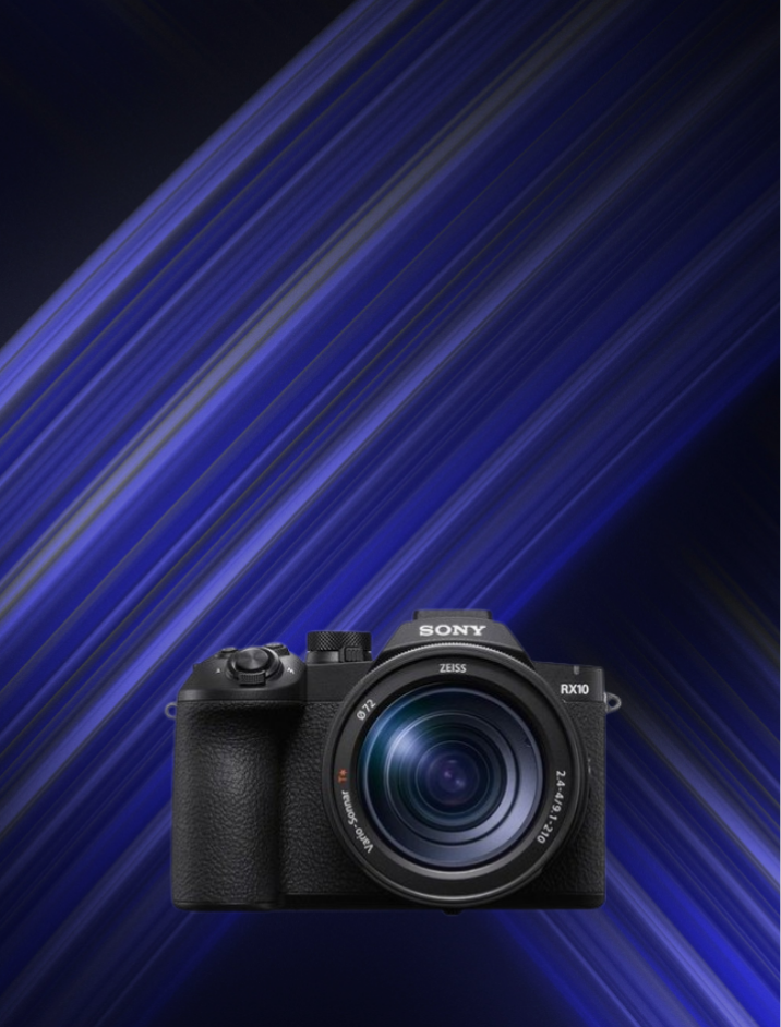 Kamera, DSLR, Sony RX10, schwarze Kamera, Objektiv?
