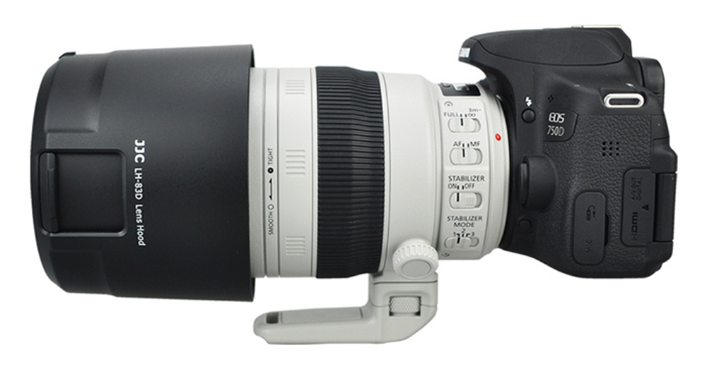 Gegenlichtblende LH-83D für Canon EF 100-400mm 4.5-5.6 IS II USM