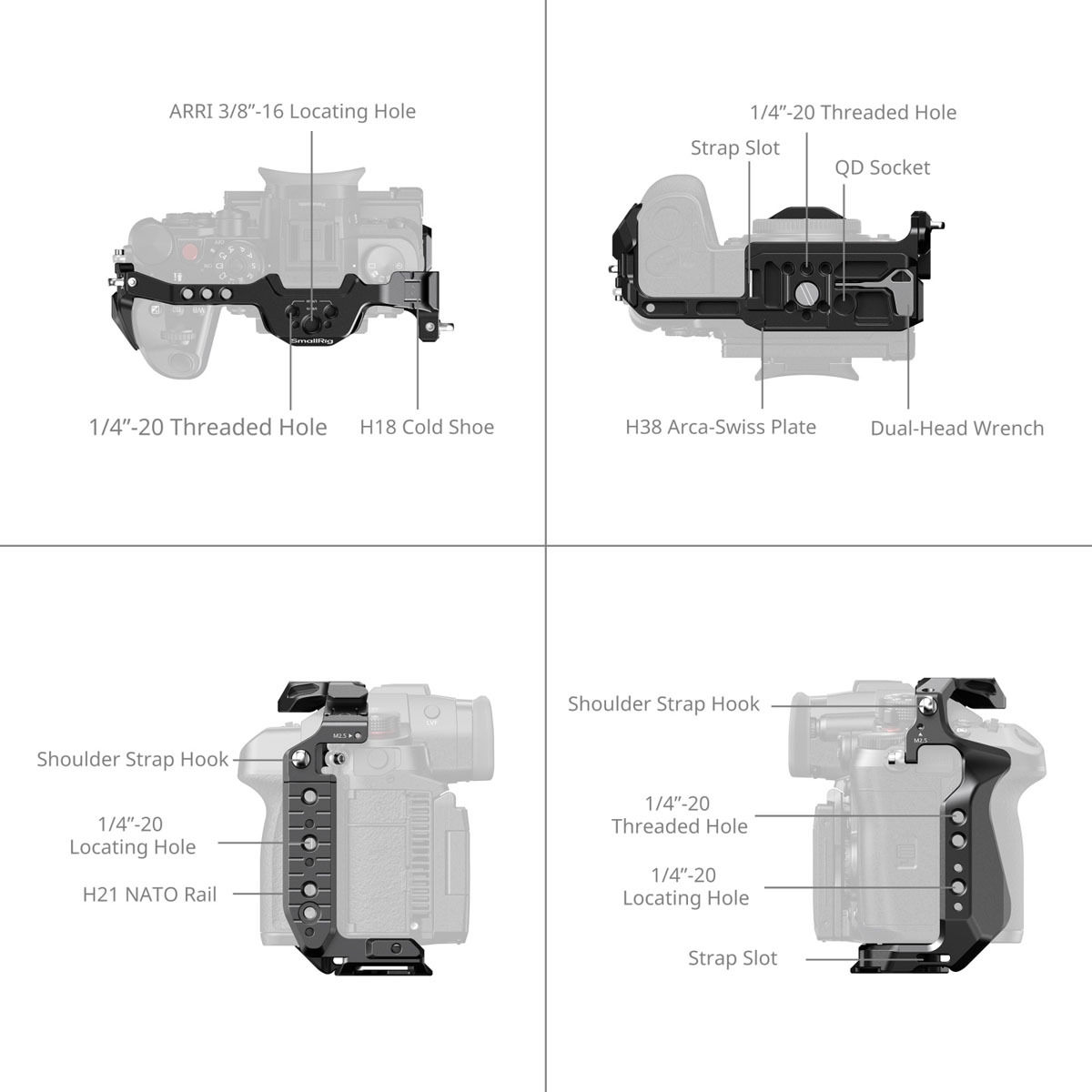 SmallRig 4824 HawkLock QR f. Lumix GH7 / GH6