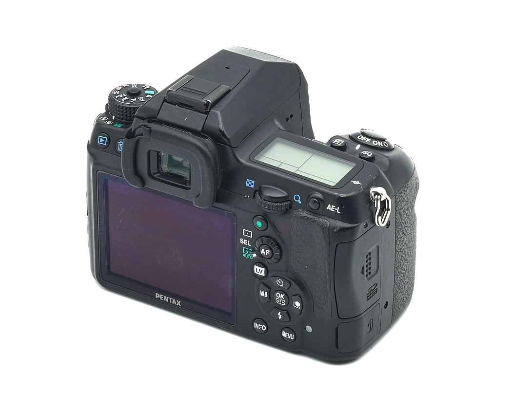 Kamera, DSLR, Pentax, schwarz, LCD-Bildschirm