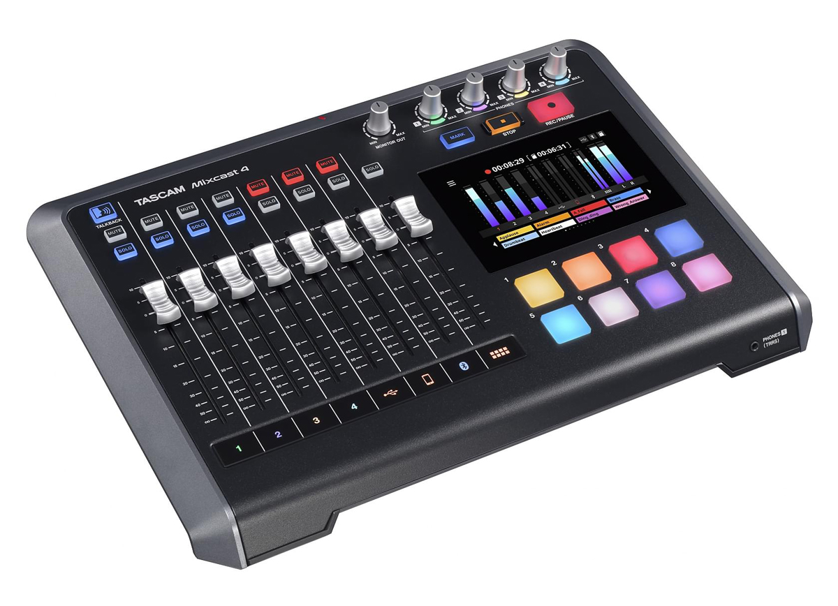 Tascam Mixcast 4 Podcast - Aufnahmemischpult