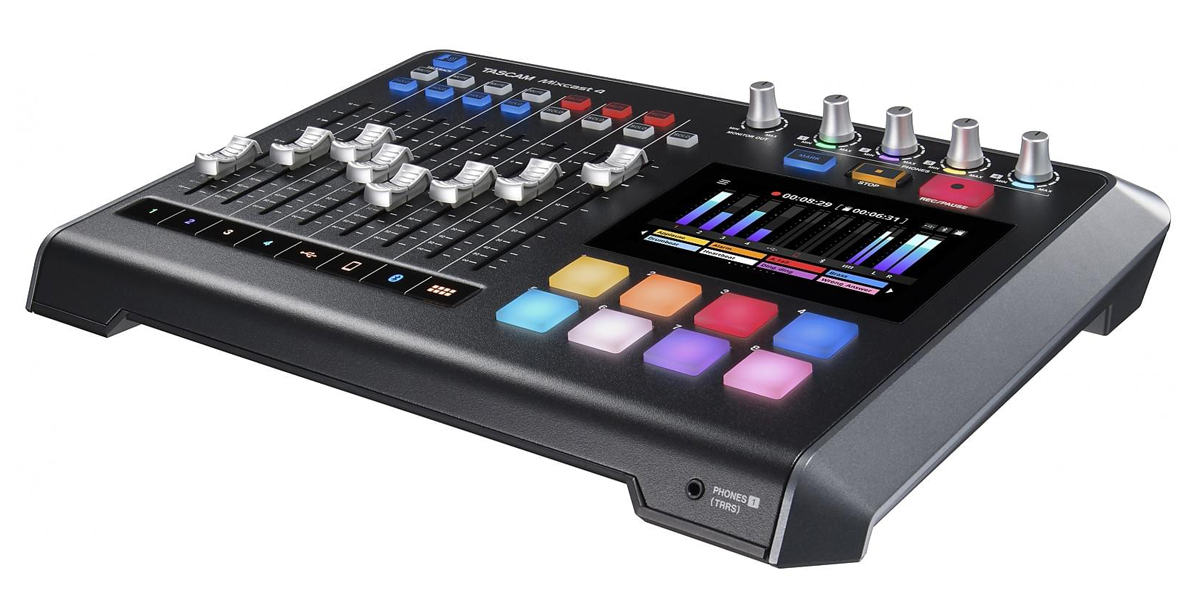 Tascam Mixcast 4 Podcast - Aufnahmemischpult