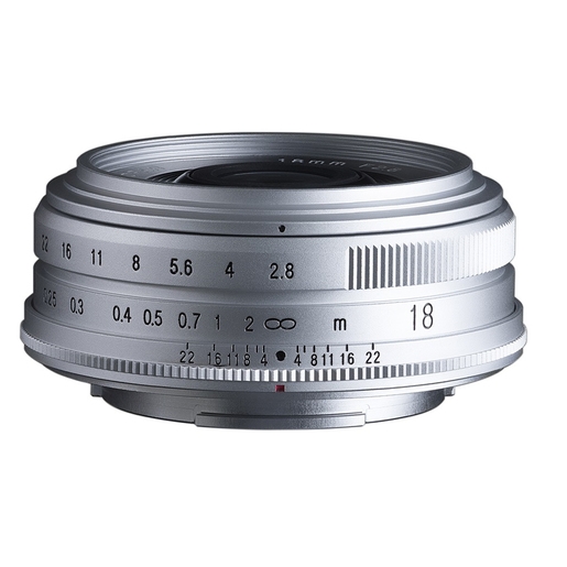 Voigtländer Color-Skopar 18mm 2.8 ASPH. silber für Fuji X