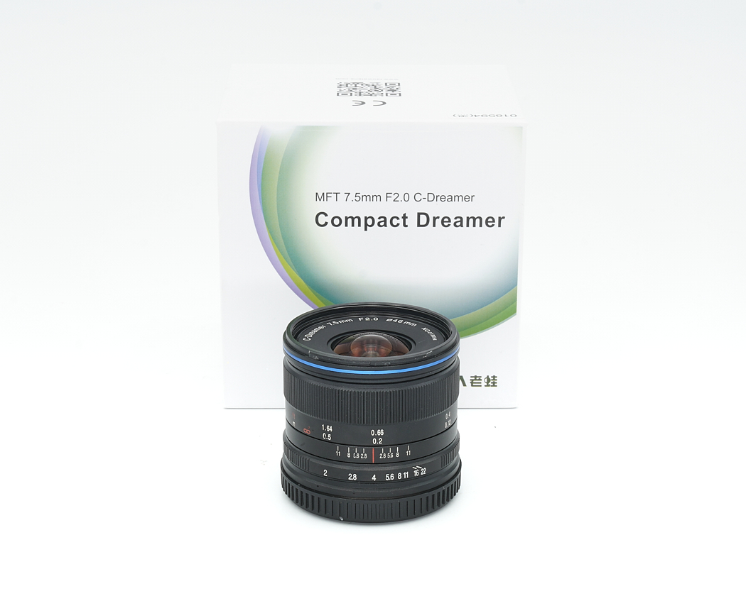 kompakte brennweite, kamera objektiv, 7,5 mm, F2,0, C-Dreamer
