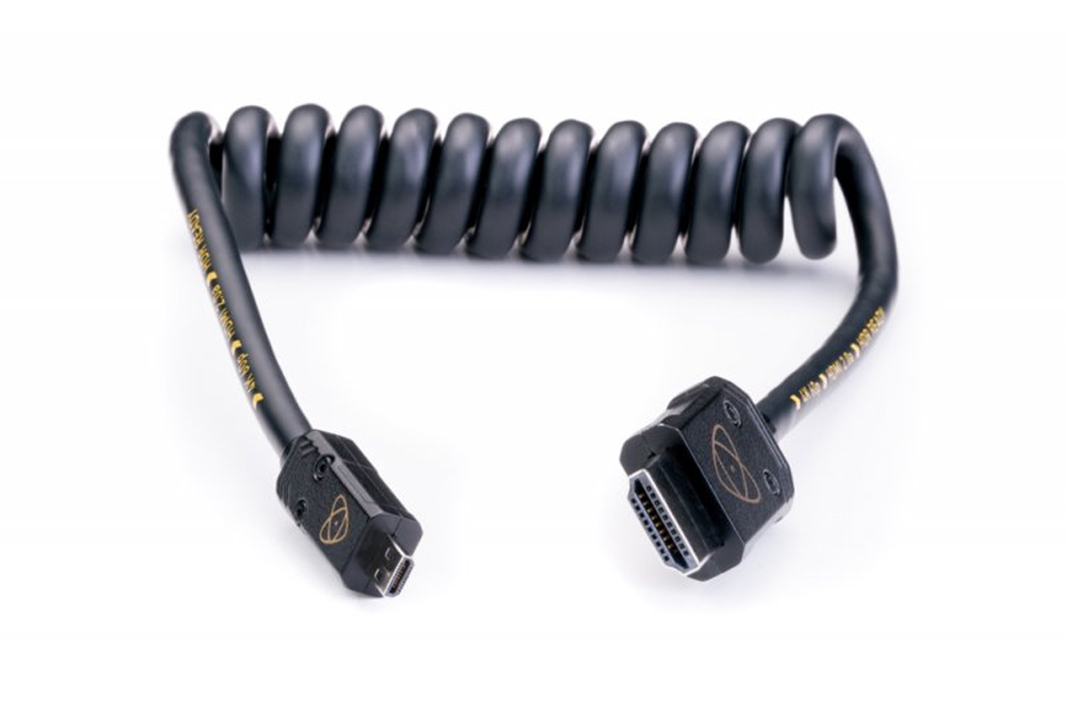 Atomos Full HDMI auf Micro HDMI 30-60 cm Spiralkabel