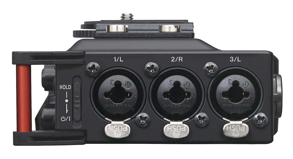 Tascam DR-70D 4-Spur-Audiorecorder für Tonaufnahmen mit DSLR-Kameras