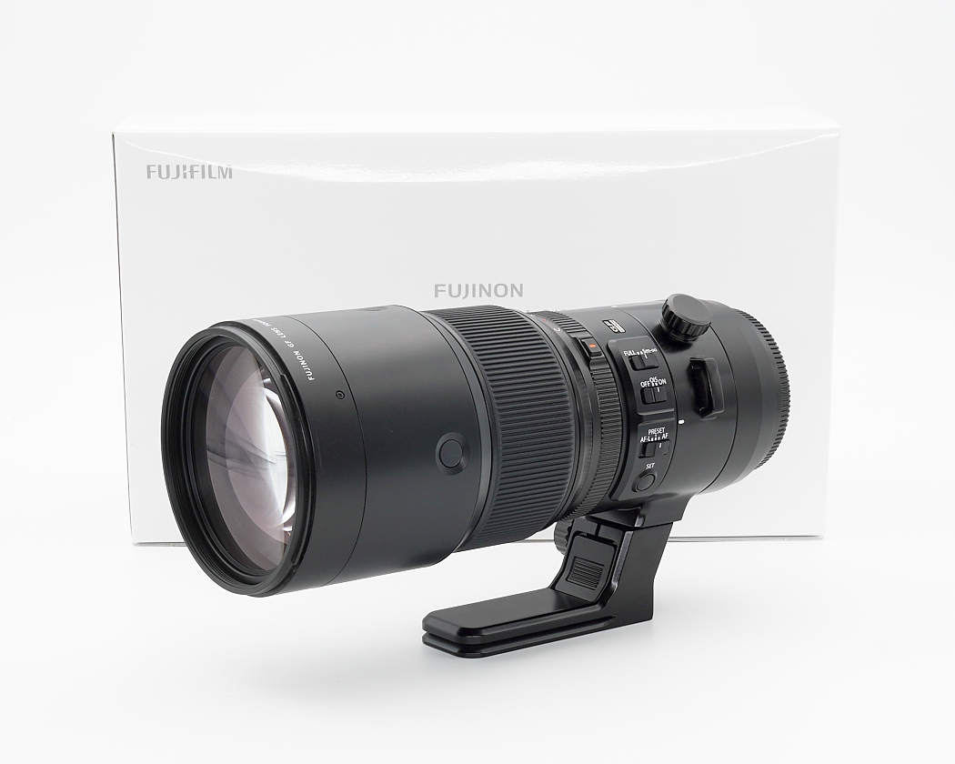 Objektiv, Teleobjektiv, Fujinon, verstellbare Stativhalterung, Objektivbox