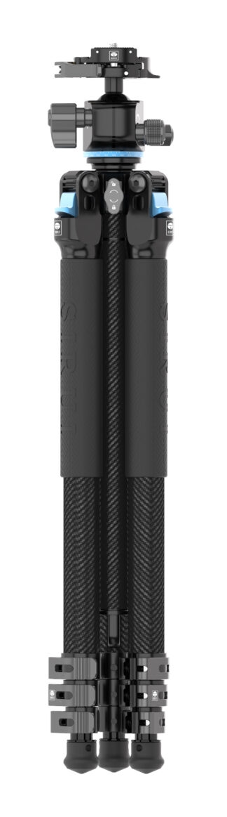 Sirui Carbon Compact Dreibeinstativkit L-224F mit Stativkopf KS-10