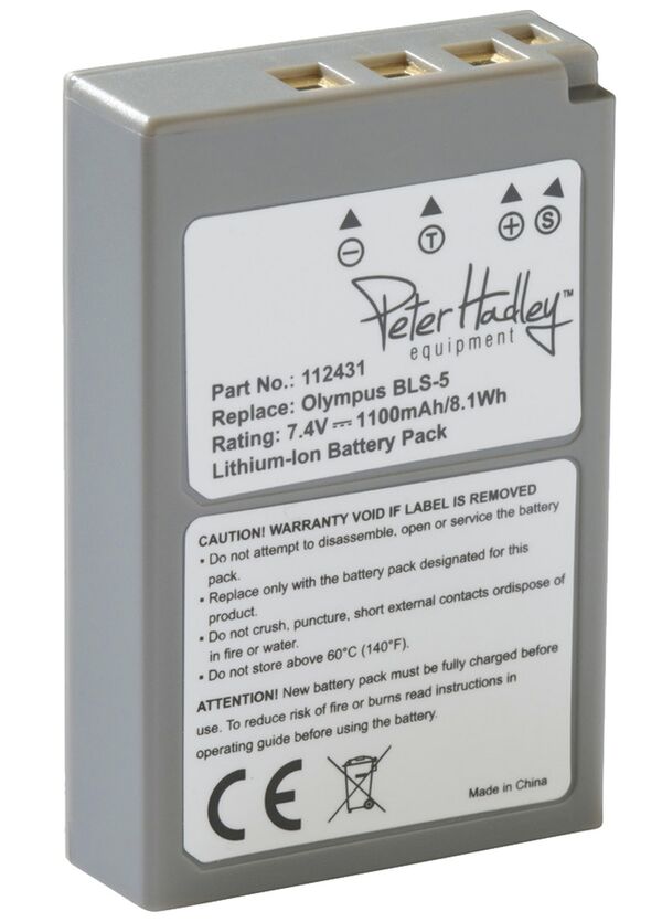 Peter Hadley PS BLS-50 BLS5 Lith Ionen-Akku für OM5 EM5 III EM10 III IV PREMIUM
