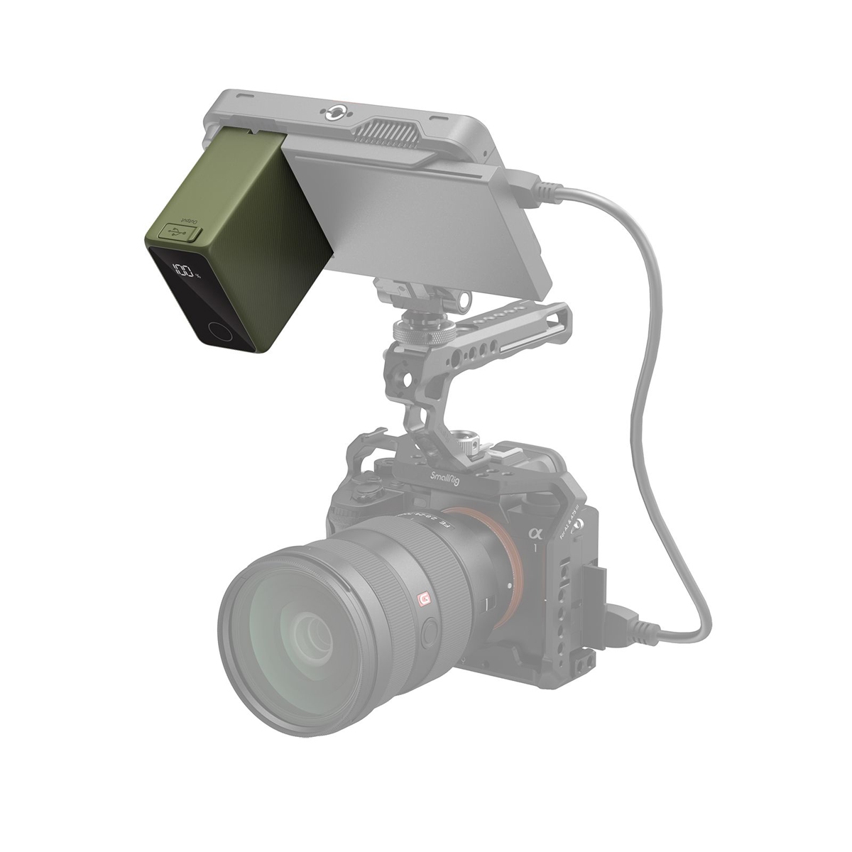SmallRig 4577 NP-F970 grün, USB-C wiederaufladbarer Akku