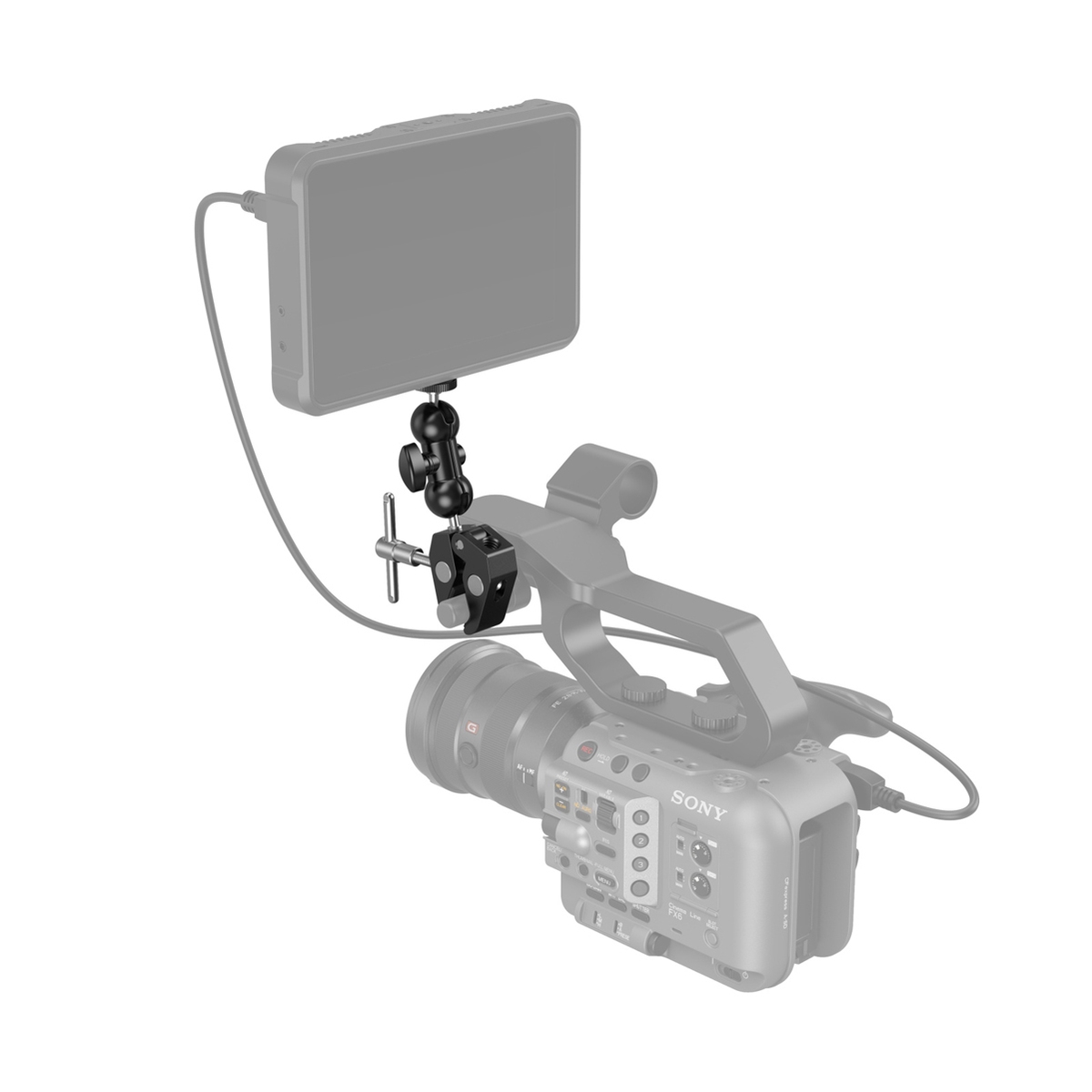 SmallRig 4373 Crab Shaped Super Clamp with Ballhead Magic Arm