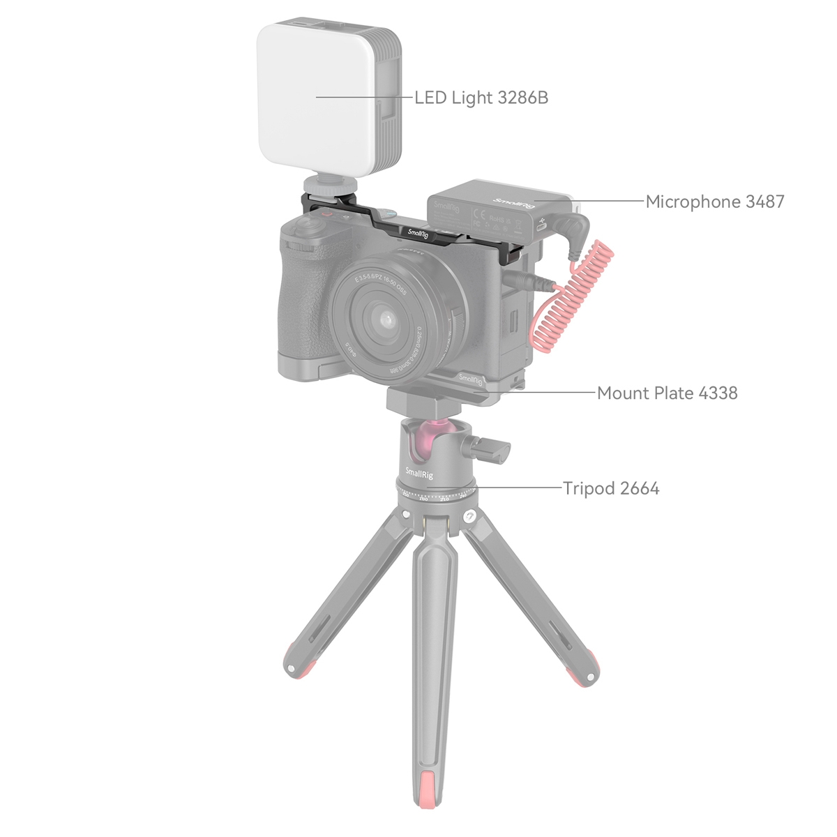 SmallRig 4339 Dual Cold Shoe Mount Plate für Sony Alpha 6700