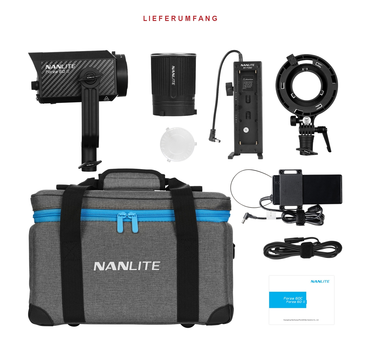 Nanlite FORZA 60 II KIT Reportage- und Studioscheinwerfer