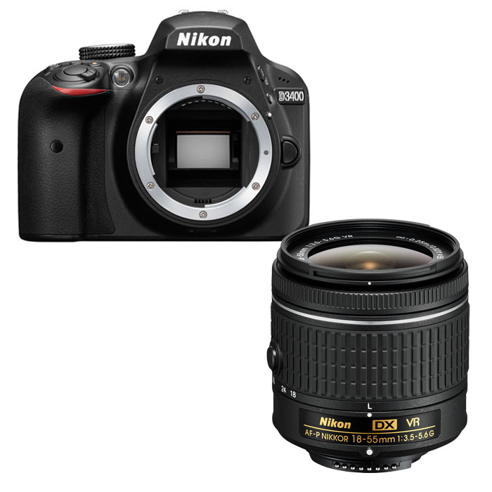 Nikon D3400 + AF-P DX NIKKOR 18-55mm 3.5-5.6 G wie neu #40846